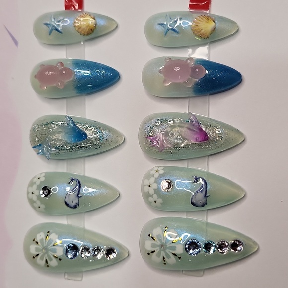 Floral and Beach Nail Art Set - Picture 1 of 7